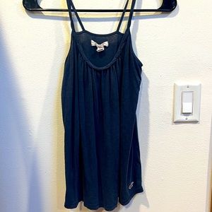 Hollister navy blue cross back tank, free beauty gift with purchase!